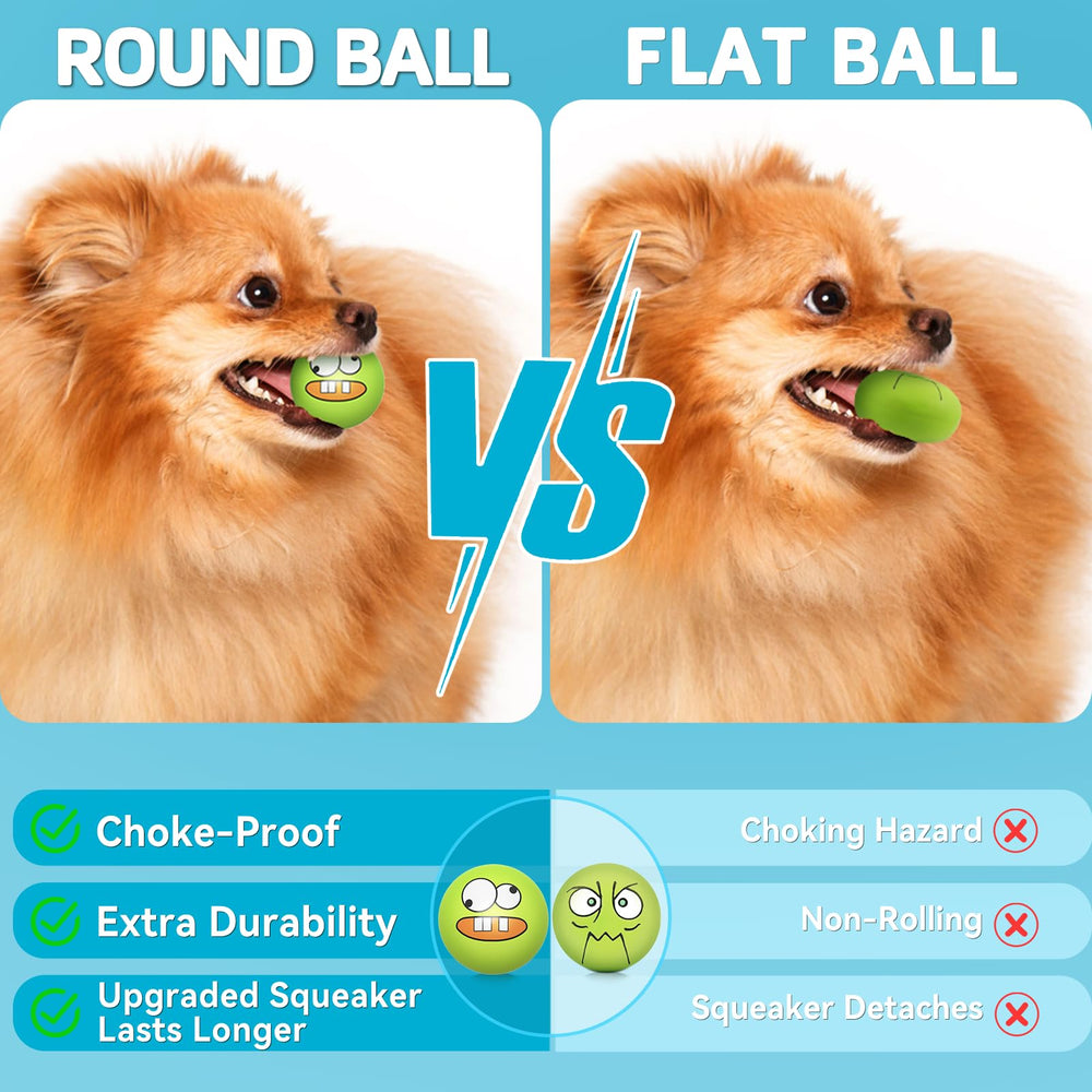 Balles en latex doux HDSX adaptées aux petits chiens