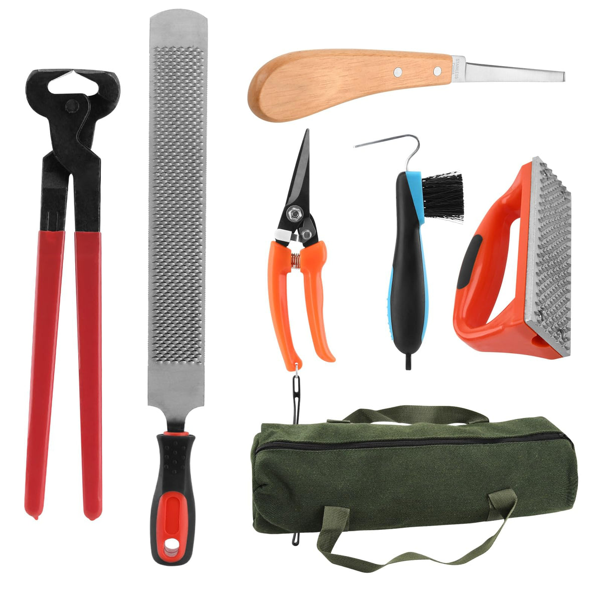 HDYEGY ensemble-outils-marechal-ferant-7-piece kit robuste facilitant l’entretien des sabots