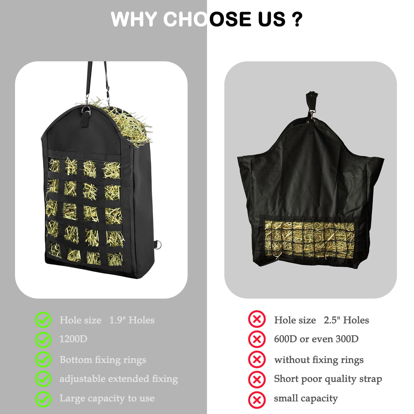HDYEGY orifices de 1,97 pouces favorisant une alimentation lente.
