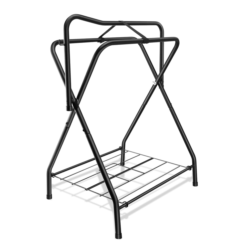 HDYEGY porte-selle pliable, rangement pratique pour écurie ou garage.