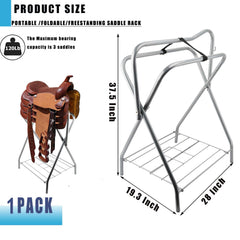HDYEGY porte-selle pliant: structure métallique fiable pour un rangement facile.