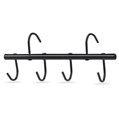 HDYEGY porte-tack 6 crochets pivots noir, rangement pratique pour écurie.