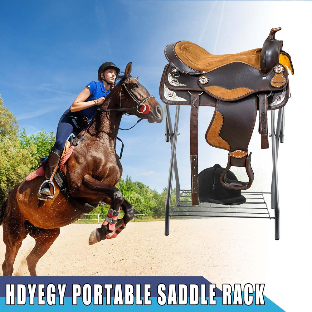 HDYEGY rangement-selles et accessoires: solution organisée pour écurie et transport.