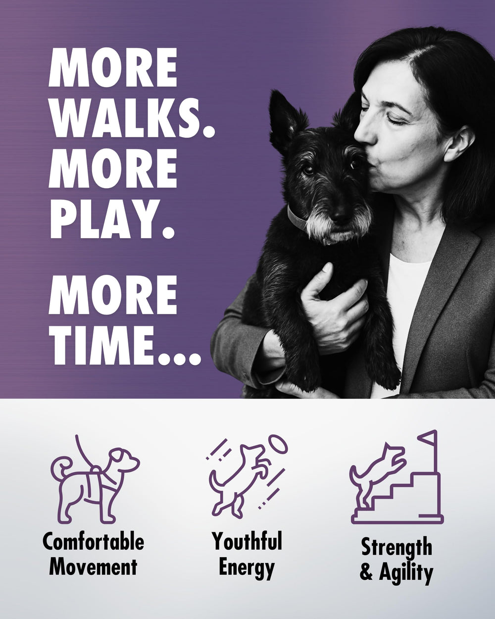 RenuVite 4 Dogs HEALTH DIRECT — capsules, apport nutritionnel pour mobilité et énergie.