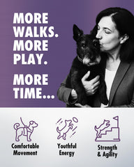 RenuVite 4 Dogs HEALTH DIRECT — capsules, apport nutritionnel pour mobilité et énergie.