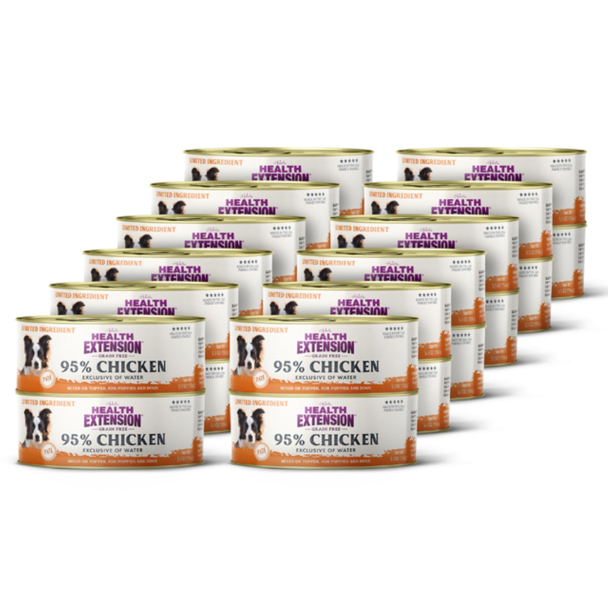 Box Health Extension poulet 95% avec protéines élevées et hydratation naturelle.