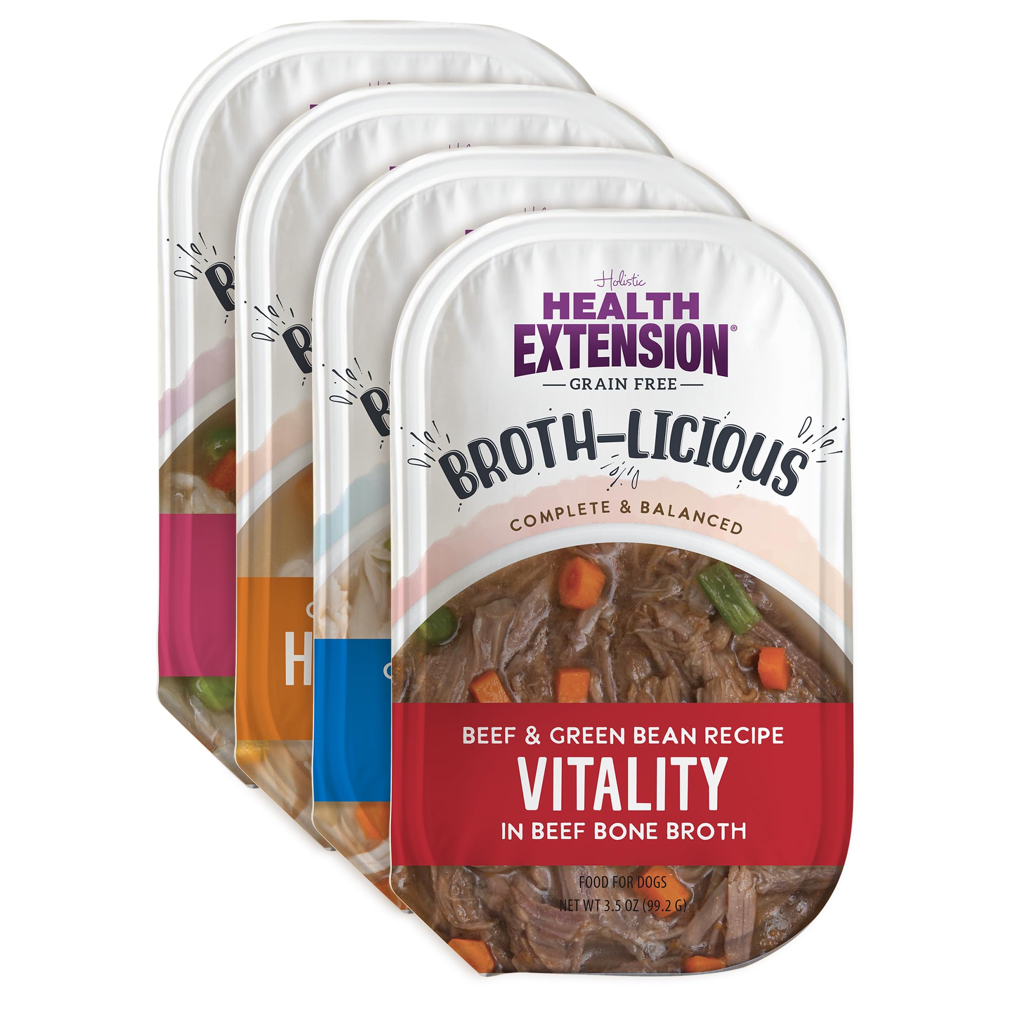 Health Extension Broth-Licious coupe poisson favorise pelage brillant et repas savoureux.