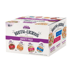 Health Extension Broth-Licious coupe poulet potiron prête à servir, repas pratique pour chien.
