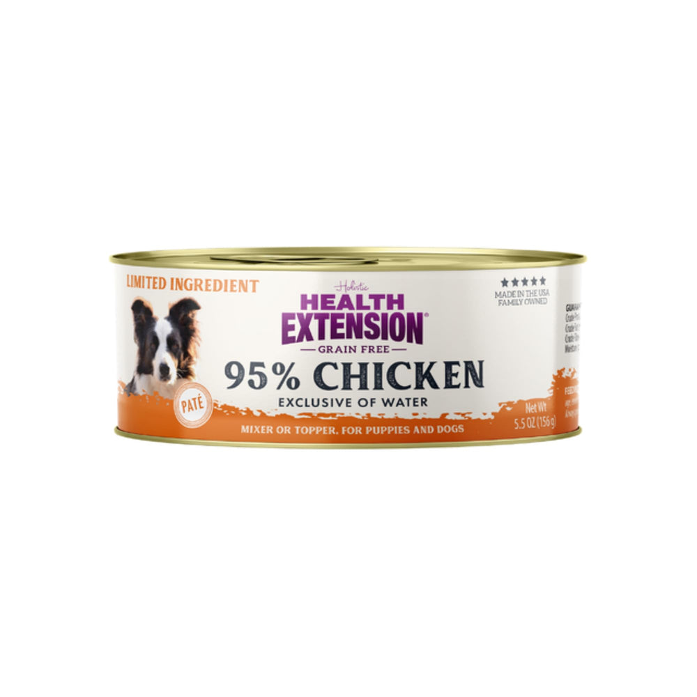 Ingrédients limités Health Extension au poulet pour chien.