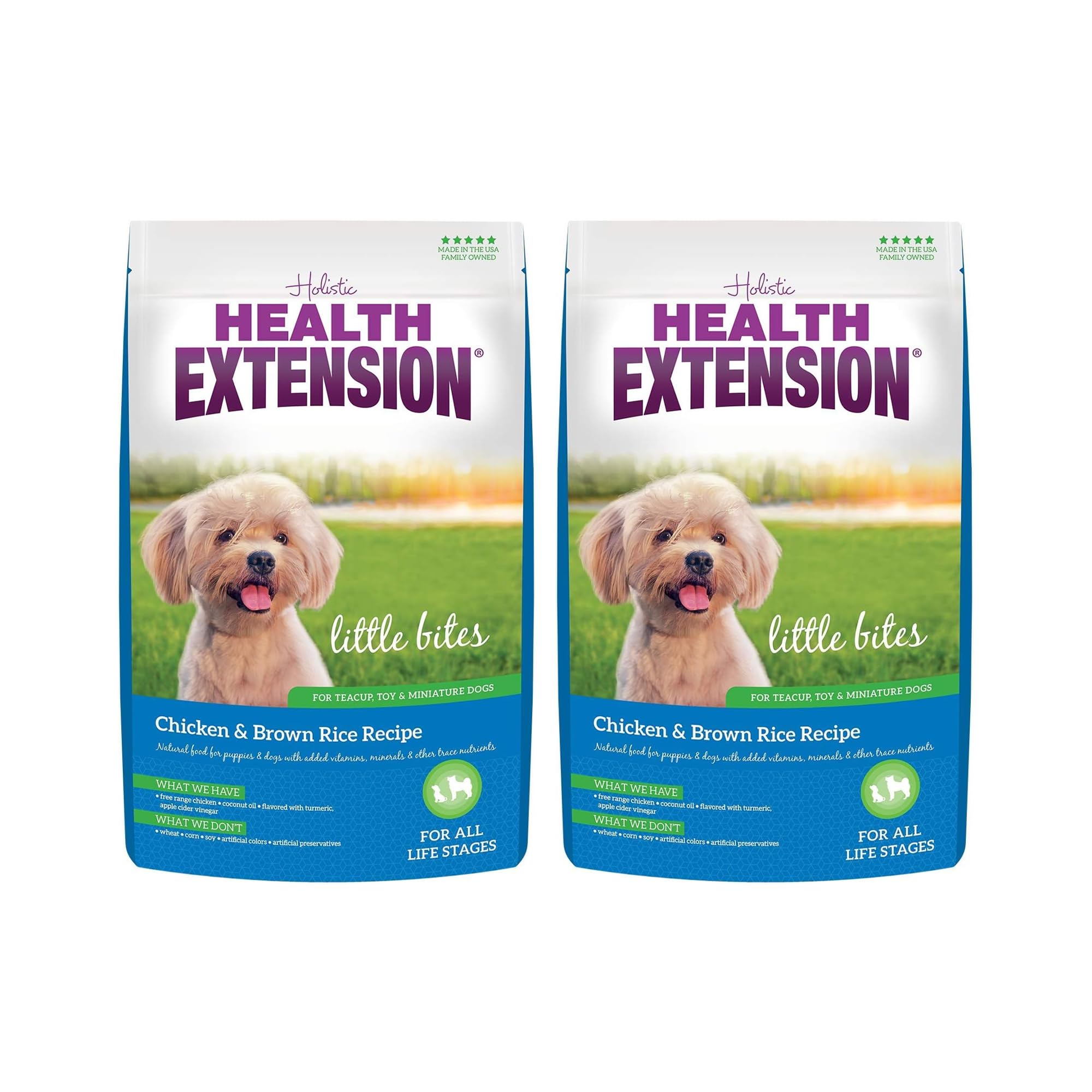Health Extension Little Bites: croquettes miniatures faciles à mâcher pour petits chiens.