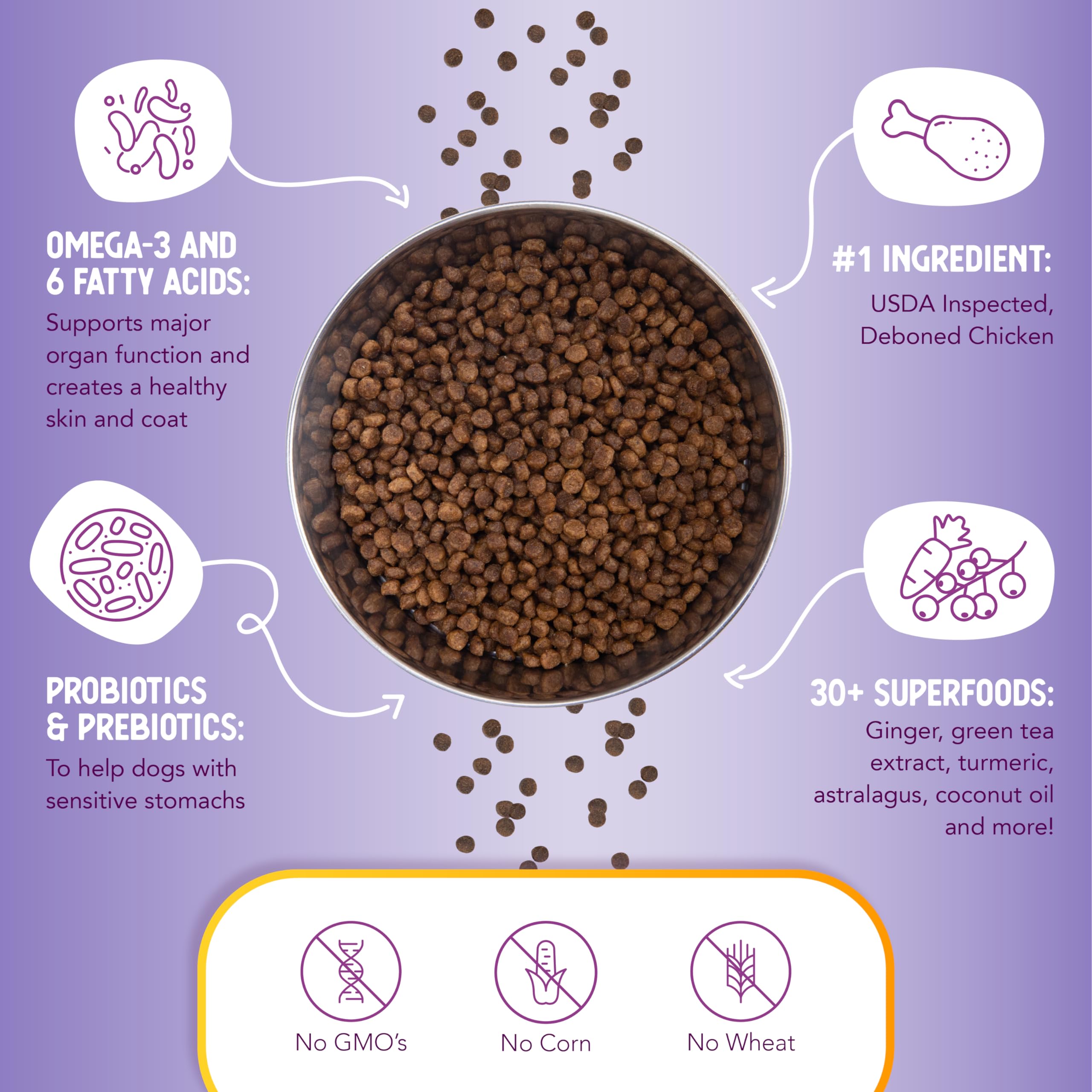 Probiotiques et prébiotiques favorisent la digestion et les défenses.