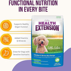 Composition Health Extension Little Bites: probiotiques et super-aliments pour le soutien digestif.