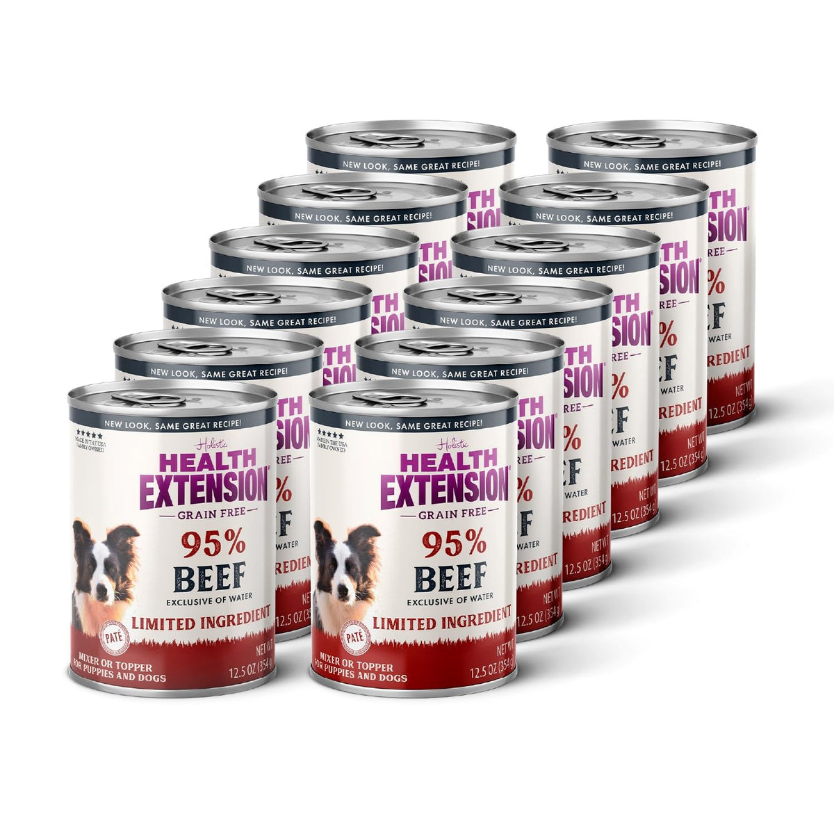 Health Extension – nourriture humide 95% boeuf sans céréales, goût appétissant et hydratante.