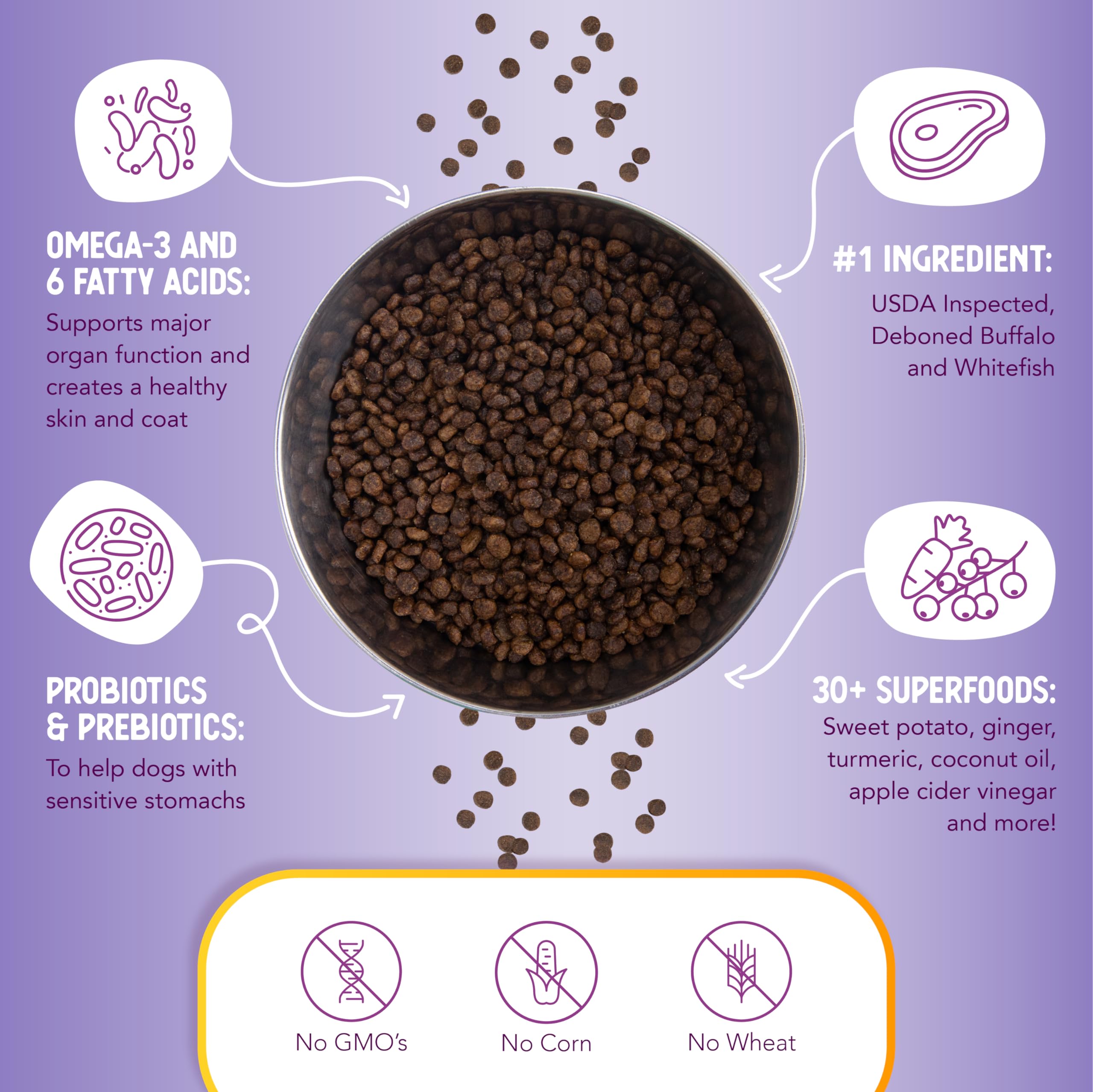 Probiotiques et prébiotiques Health Extension soutenant la digestion et l’immunité.