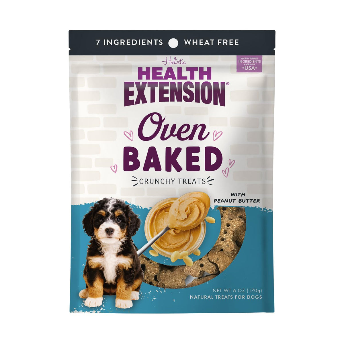 Health Extension sachet gateaux chien petit-beurre – friandise savoureuse pour l'entraînement.