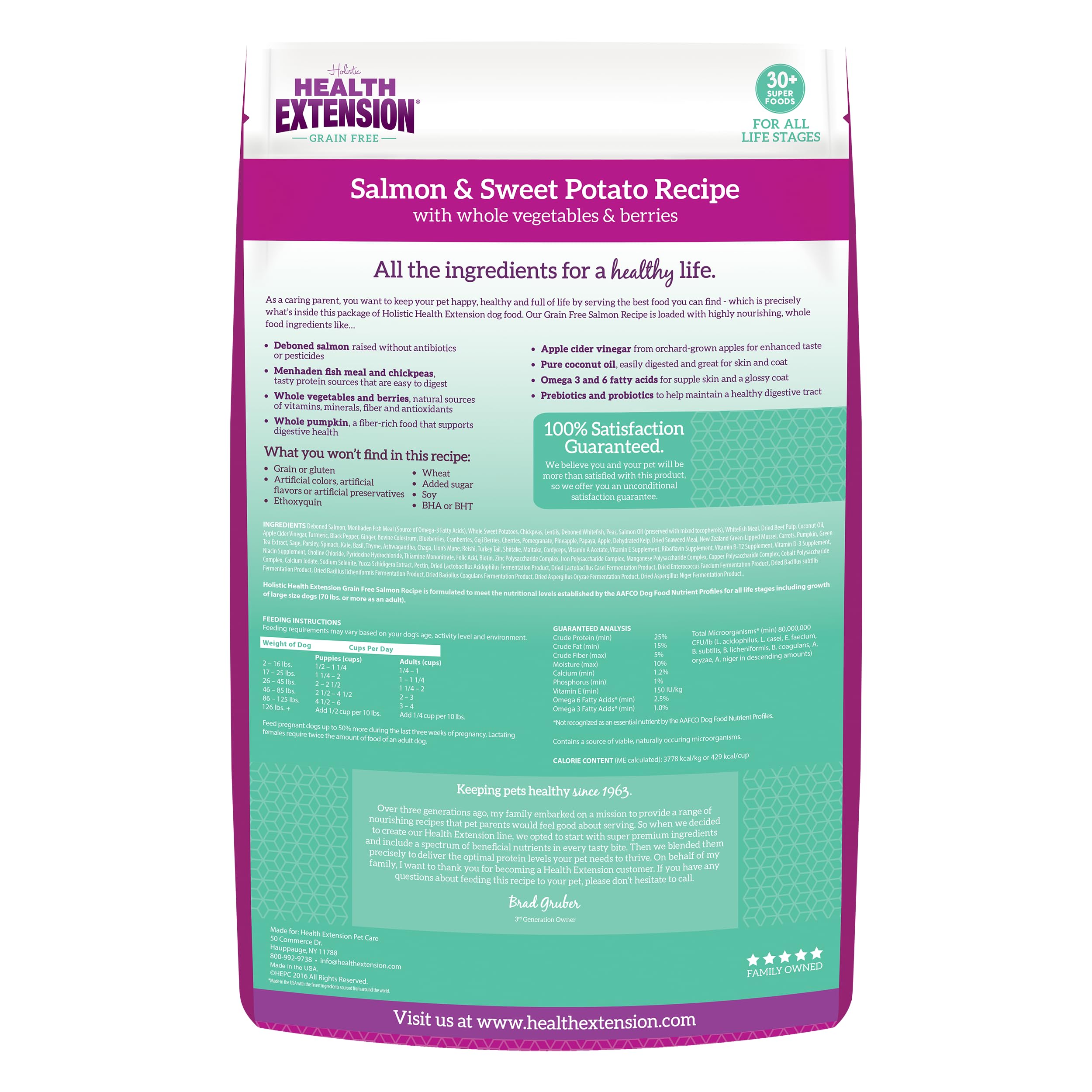 Health Extension sans-céréales-patate-douce : énergie douce et digestion légère.