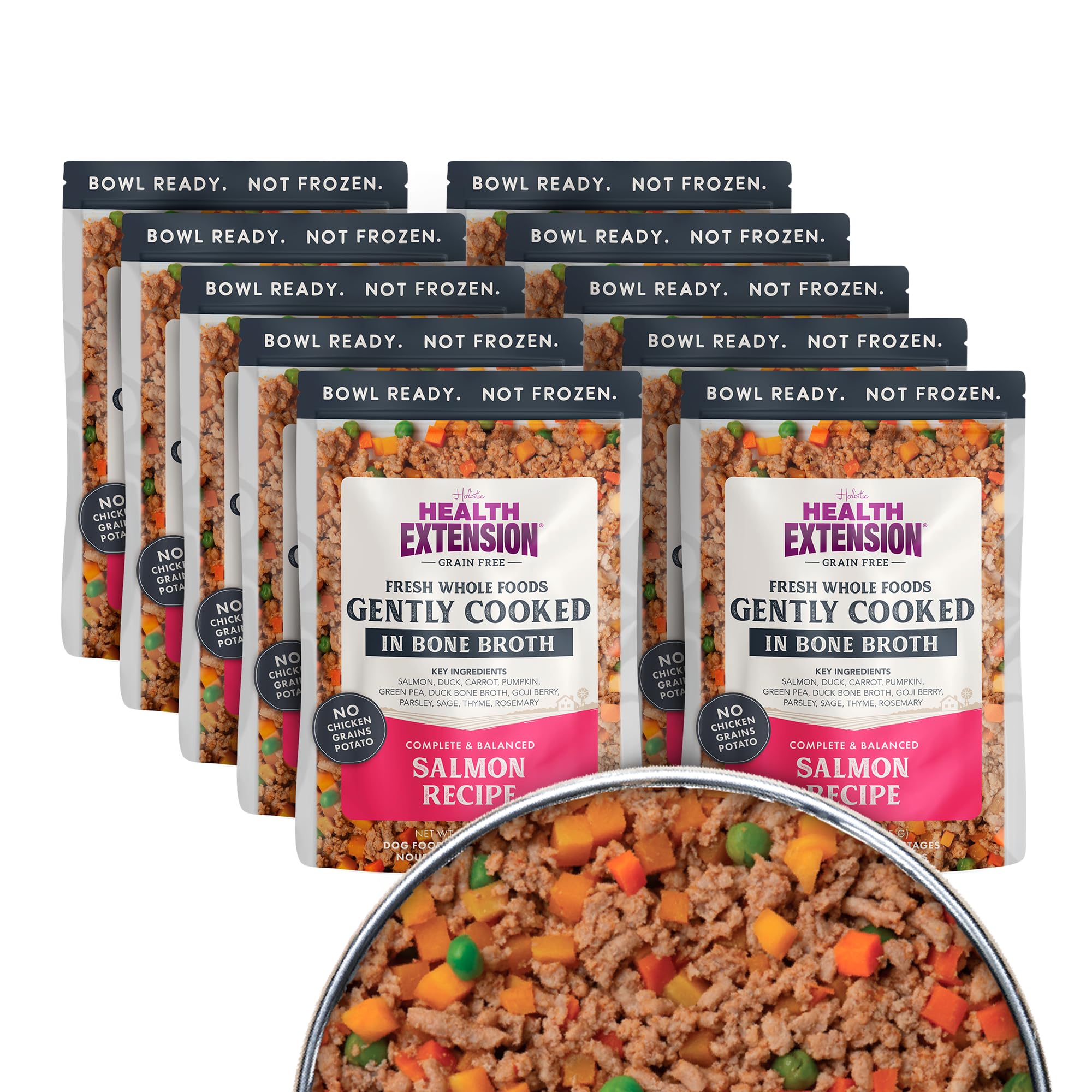 Health Extension saumon — sachet prêt à servir avec goût frais pour repas rapide