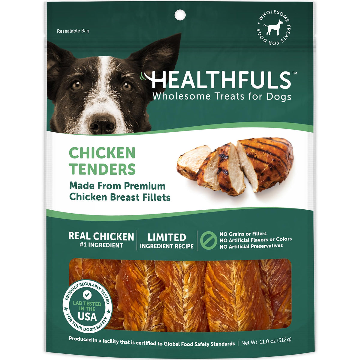 Healthfuls Chicken Tenders emballage prêt à offrir comme récompense quotidienne.