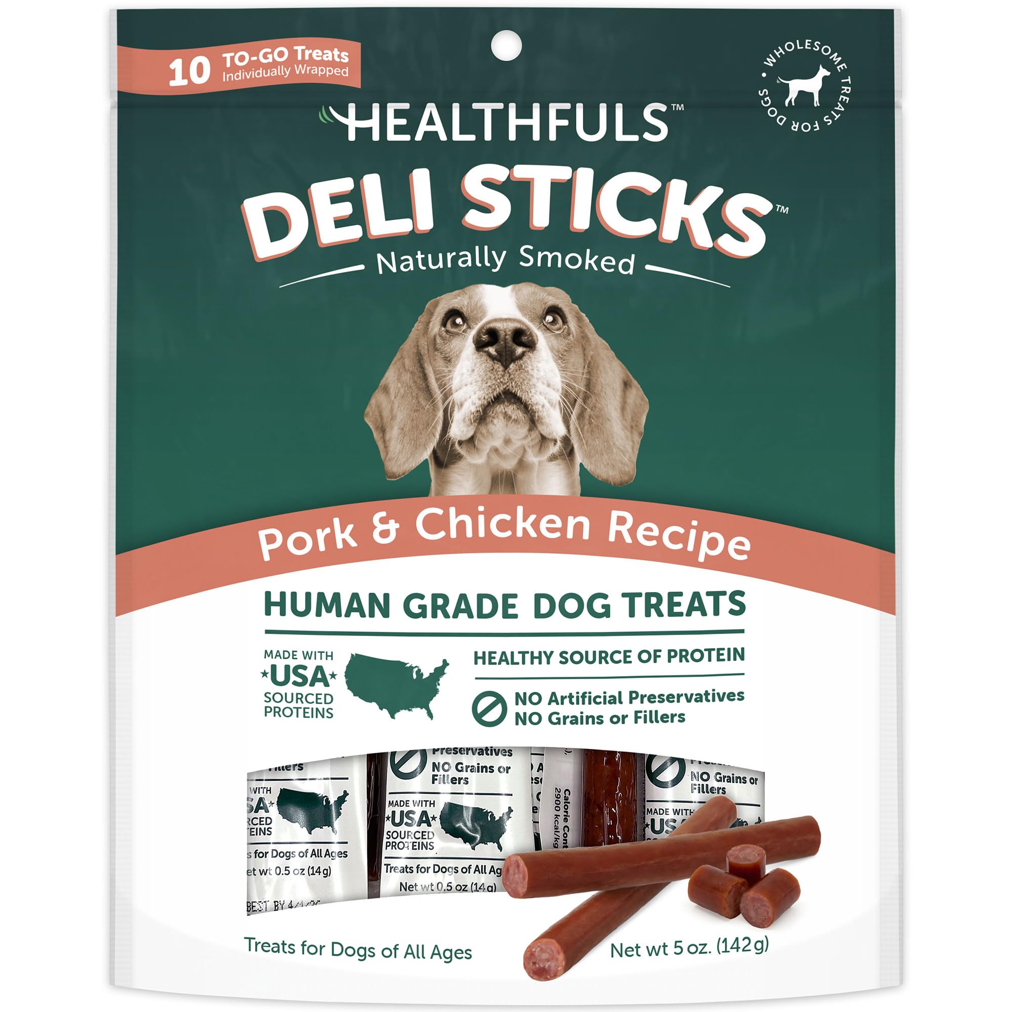 HEALTHFULS Deli Sticks emballage individuel, pratique en deplacements.