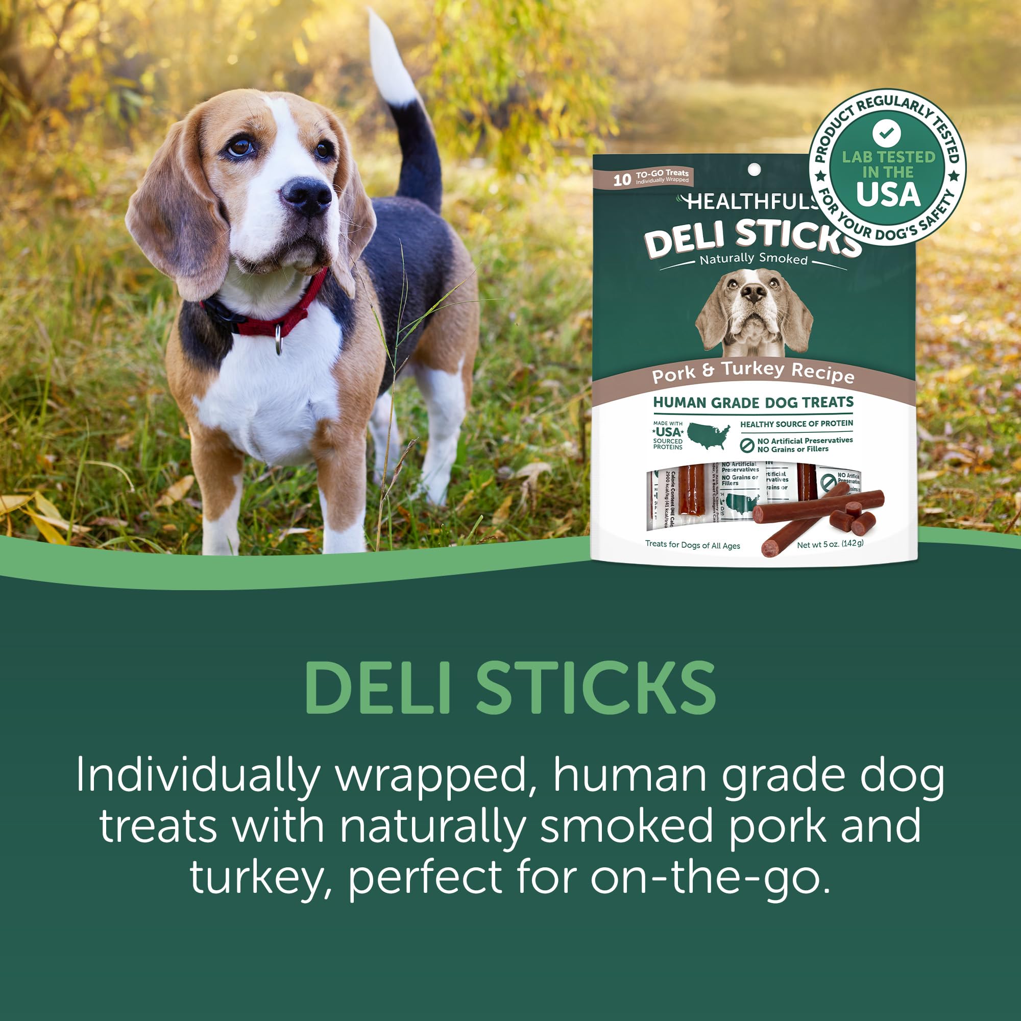 Healthfuls Deli Sticks porc-dinde - sans gluten pour plus de choix.