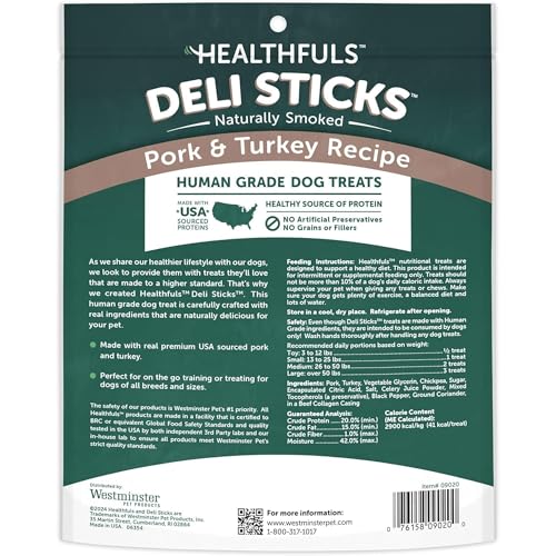 Healthfuls Deli Sticks porc-dinde - texture moelleuse et agréable en bouche.