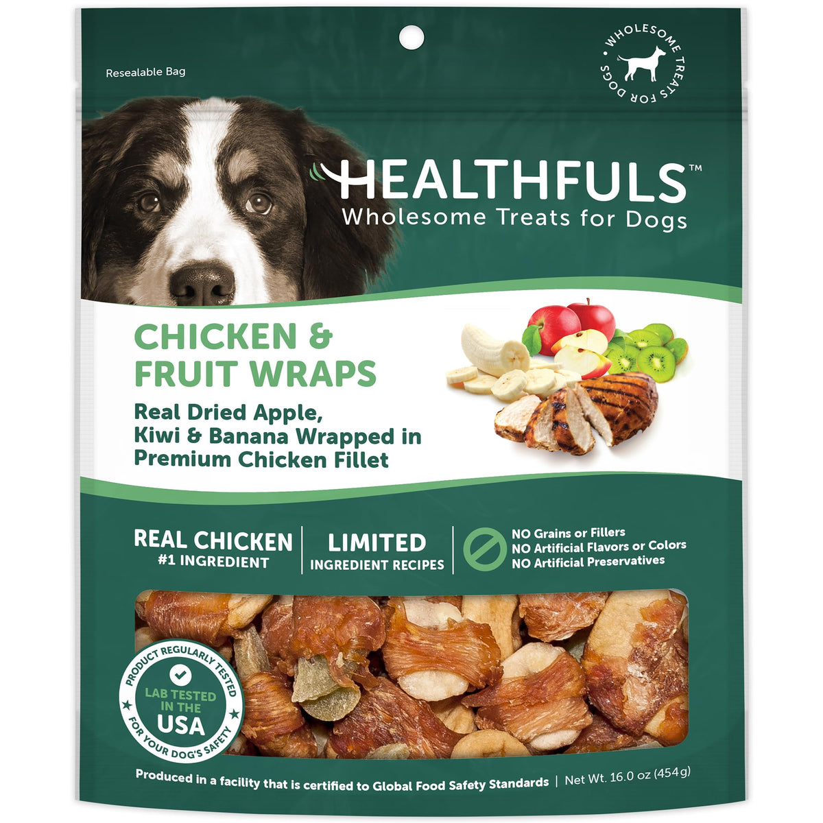 Healthfuls emballage poulet-fruits-wraps, sachet prêt à l'achat