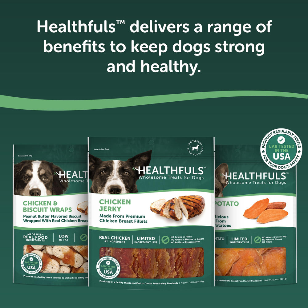 Sachet Healthfuls d'environ 450 g, pratique pour les friandises quotidiennes.