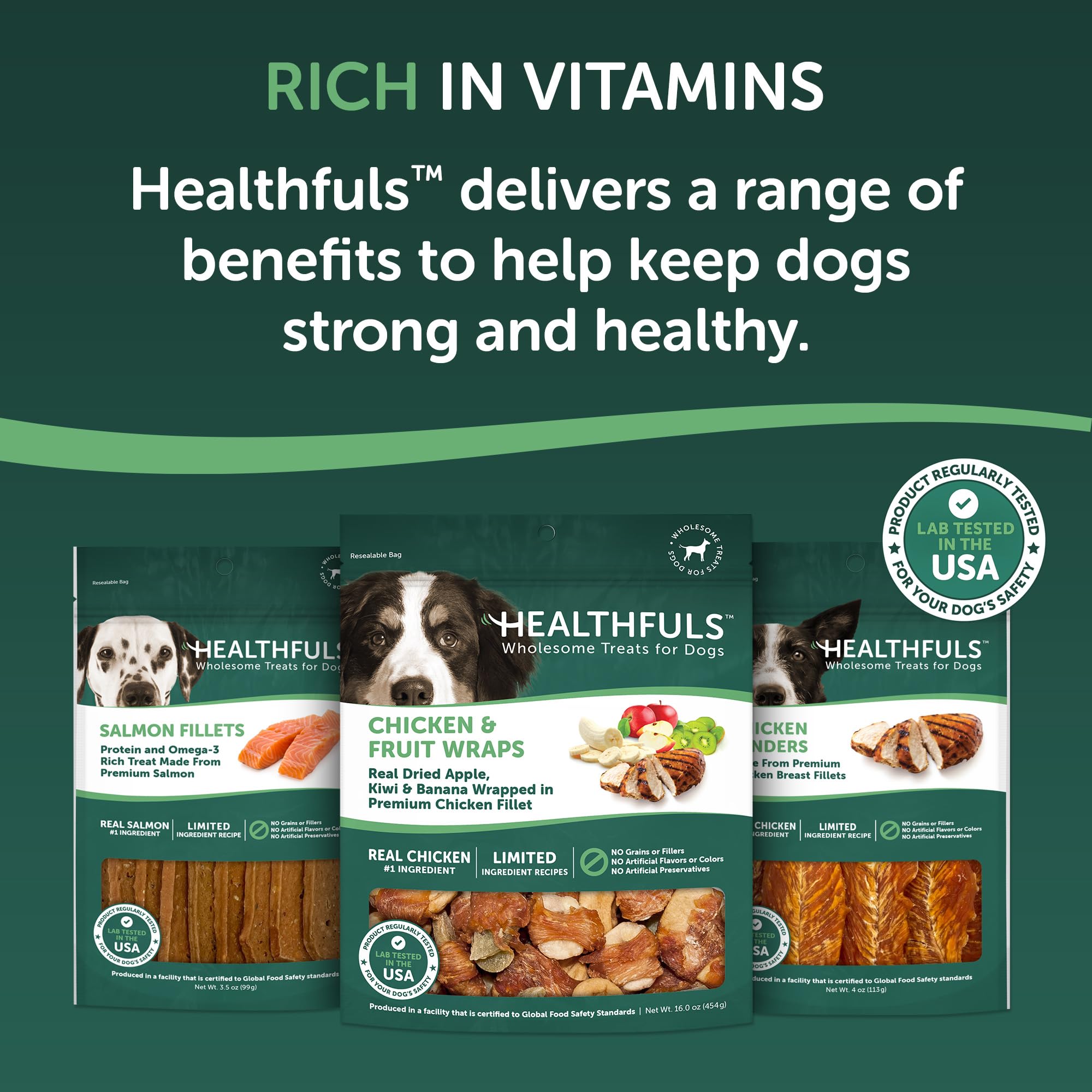 Healthfuls sachet 450g, emballage pratique pour friandises à emporter