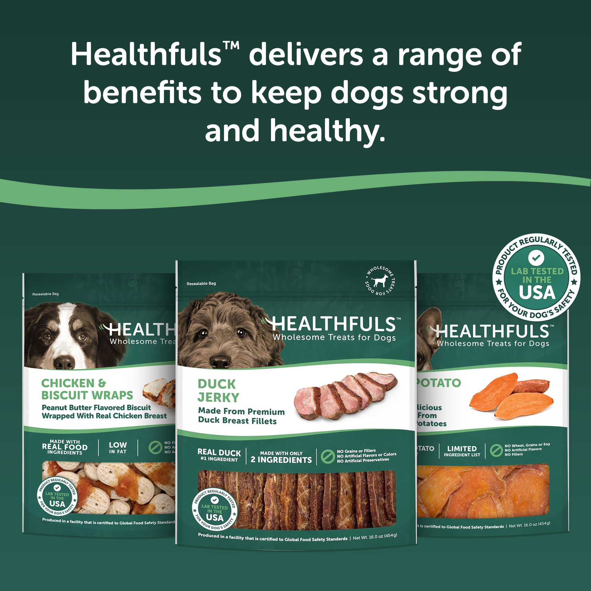 HEALTHFULS Adapté à tous les chiens – convient à toutes tailles et âges.
