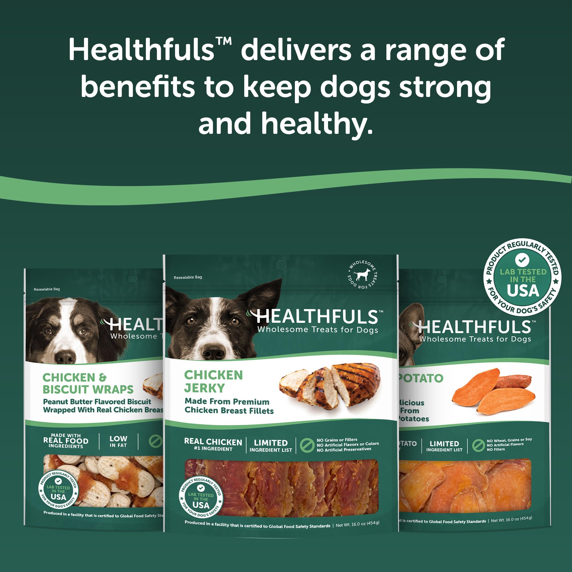 HEALTHFULS Westminster Wag Tails Jerky : sans céréales, adapté aux chiens sensibles.