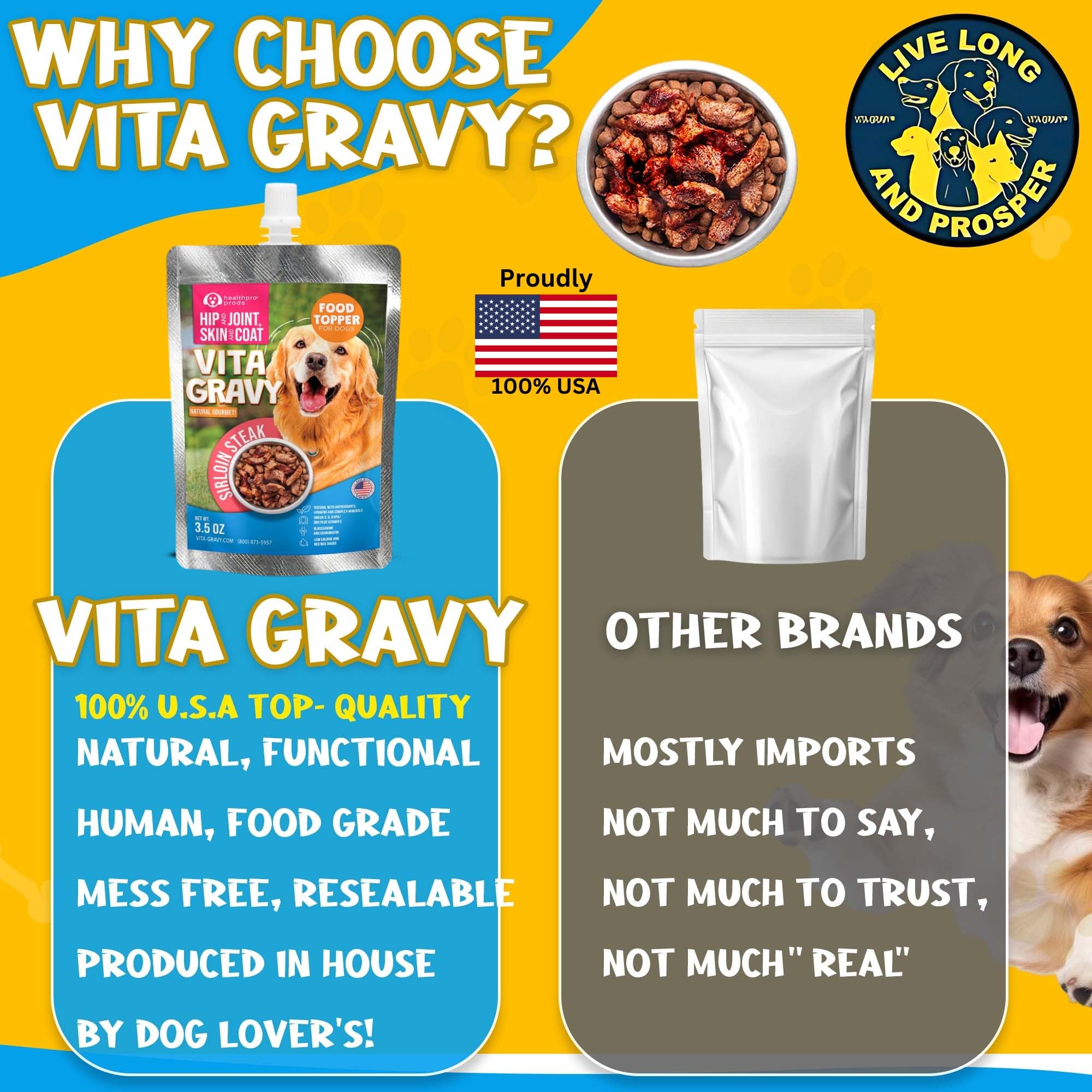 Healthpro Prods VitaGravy – format pratique en sachets.