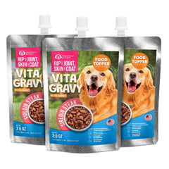Healthpro Prods VitaGravy – complément rumsteck pour croquettes, appétit accru.