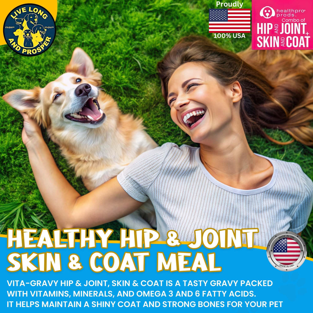 Healthpro Prods VitaGravy – saveur rumsteck pour chiens exigeants.