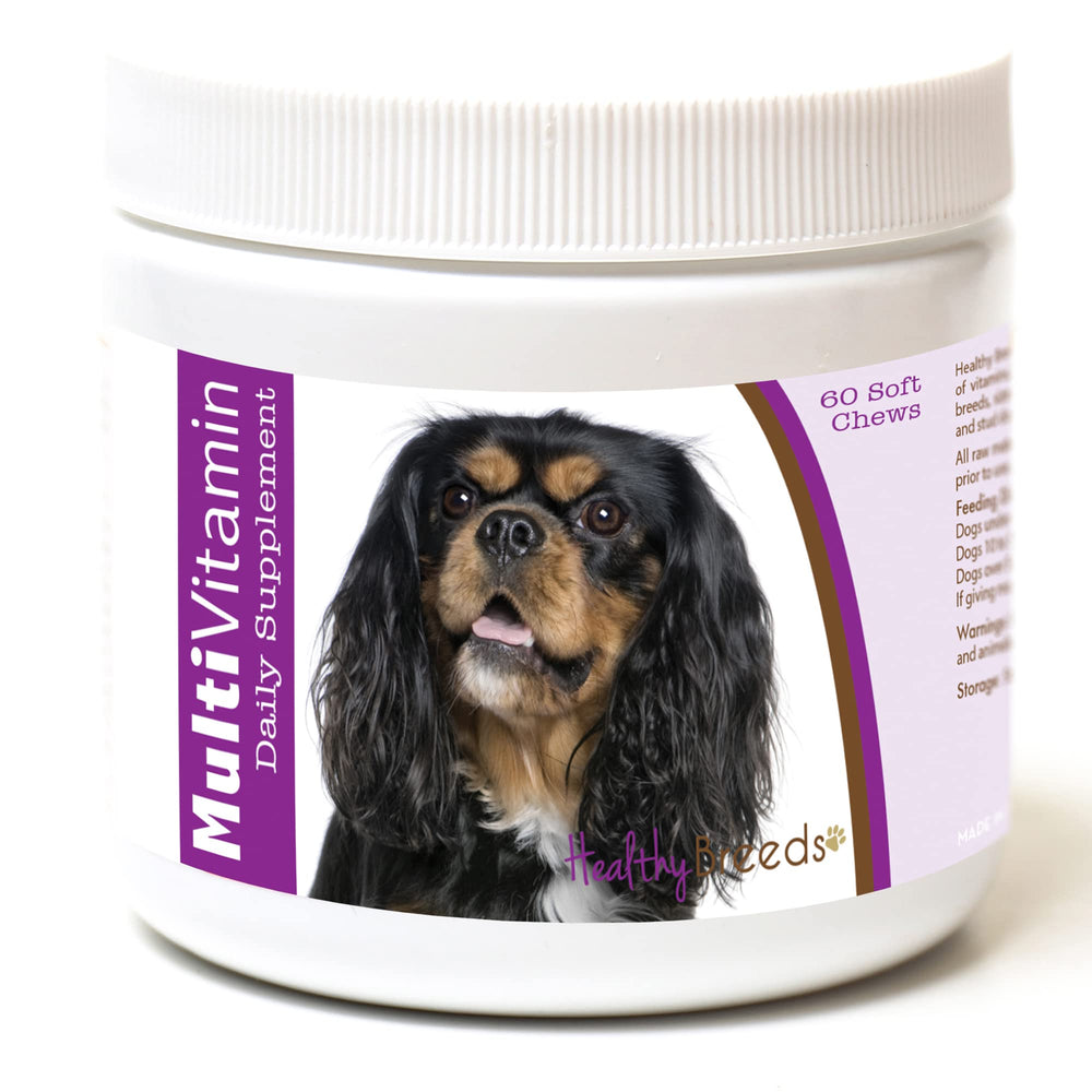 Emballage Healthy Breeds Cavalier King Charles Spaniel Multivitaminées.