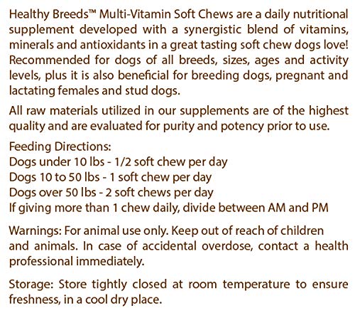 Friandise molle Healthy Breeds avec texture agréable et administration simple.