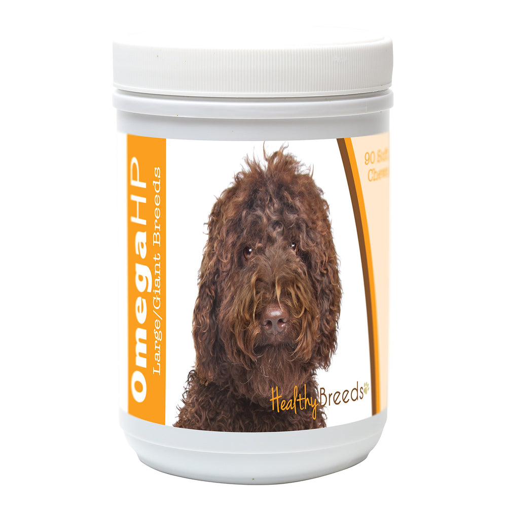 Healthy Breeds Labradoodle Omega HP en emballage, soutien potentiel peau et pelage.