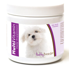 Healthy Breeds Maltese – emballage du produit facilitant l'utilisation quotidienne.