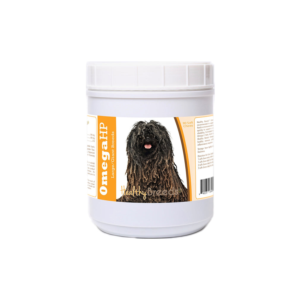 Healthy Breeds Pulik Omega HP gommes-pelage-doux, pelage soyeux et santé capillaire.
