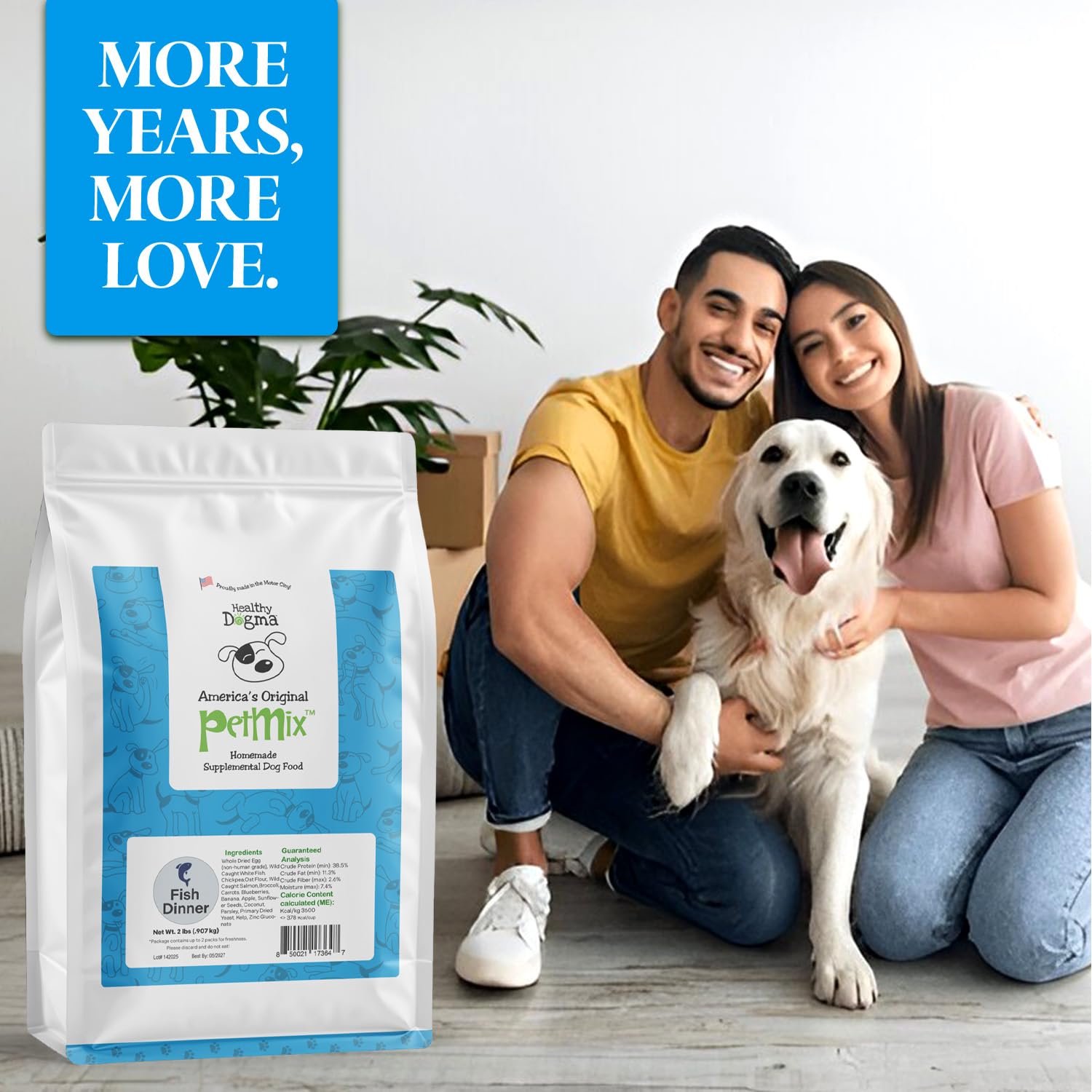 Healthy Dogma Histoire Famille PetMix: engagement envers des aliments frais et transparents.