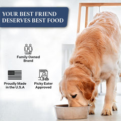 Healthy Dogma PetMix préparation rapide: versez, ajoutez eau, servez.