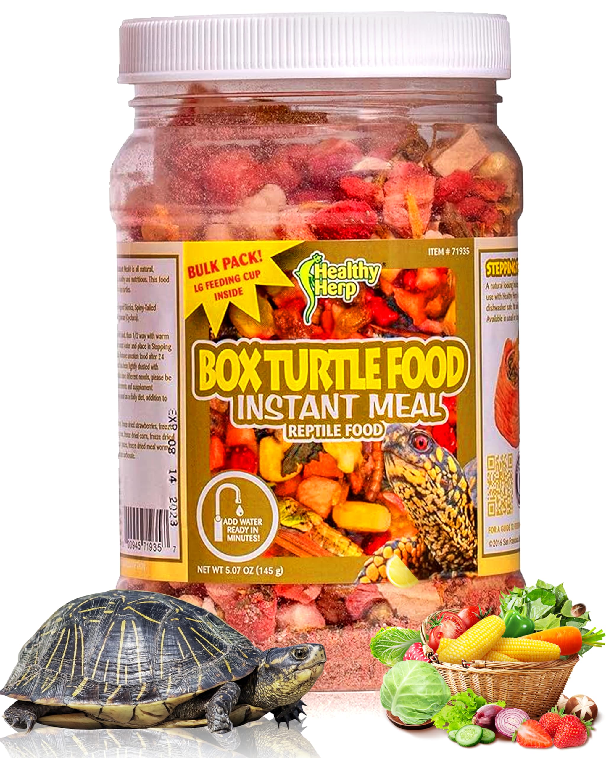 Healthy Herp, alimentation tortue en boîte et réhydratation rapide.