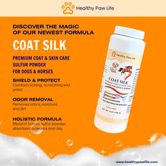 Coat Silk pinceau : application lente et uniforme sur le pelage.