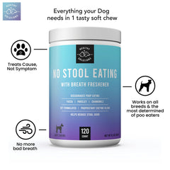 Texture douce des gommes anti-coprophagie Healthy Solutions For Pets, faciles à donner.
