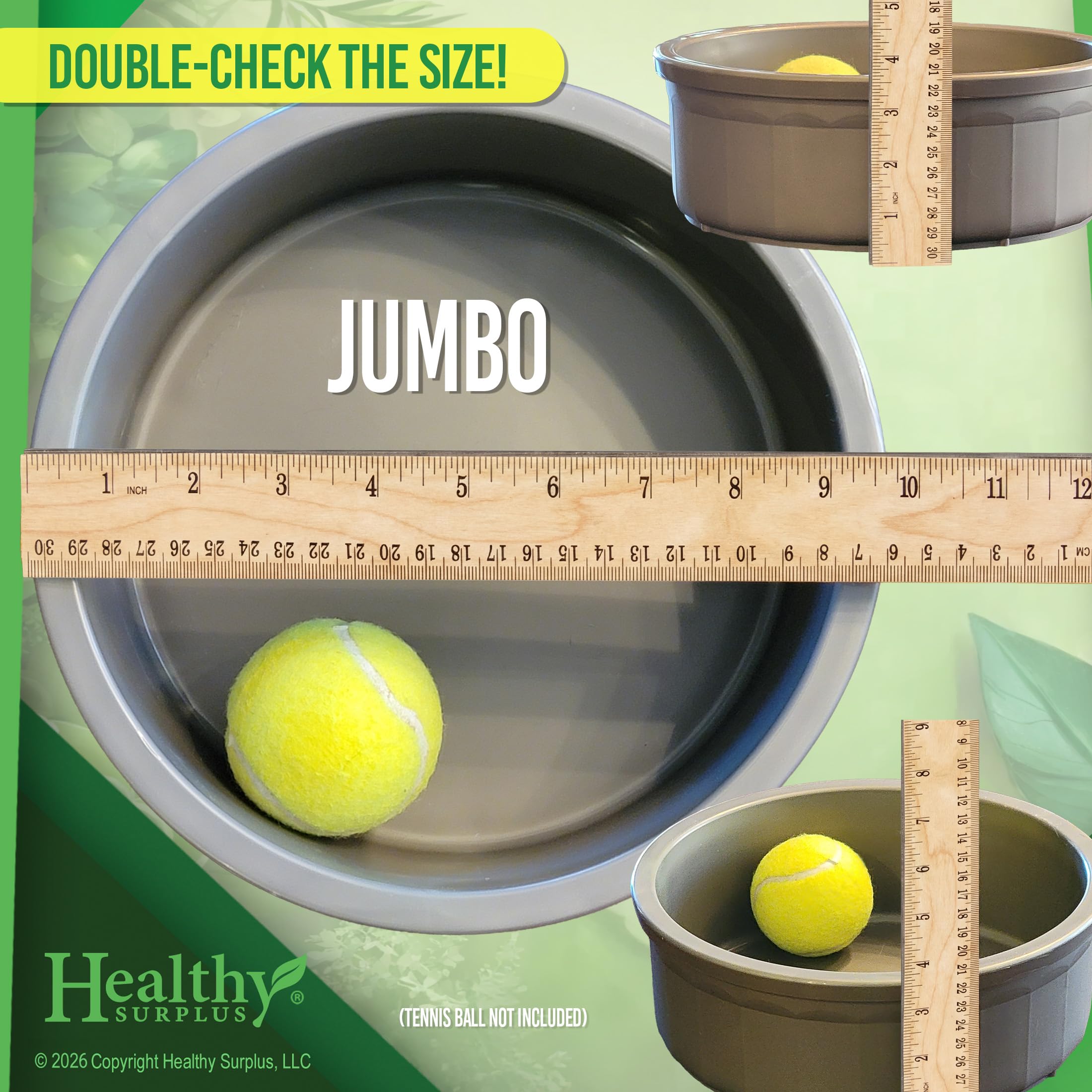 Bol Healthy Surplus Pet Crock, base lourde et anti-renverse pour éviter les déversements.