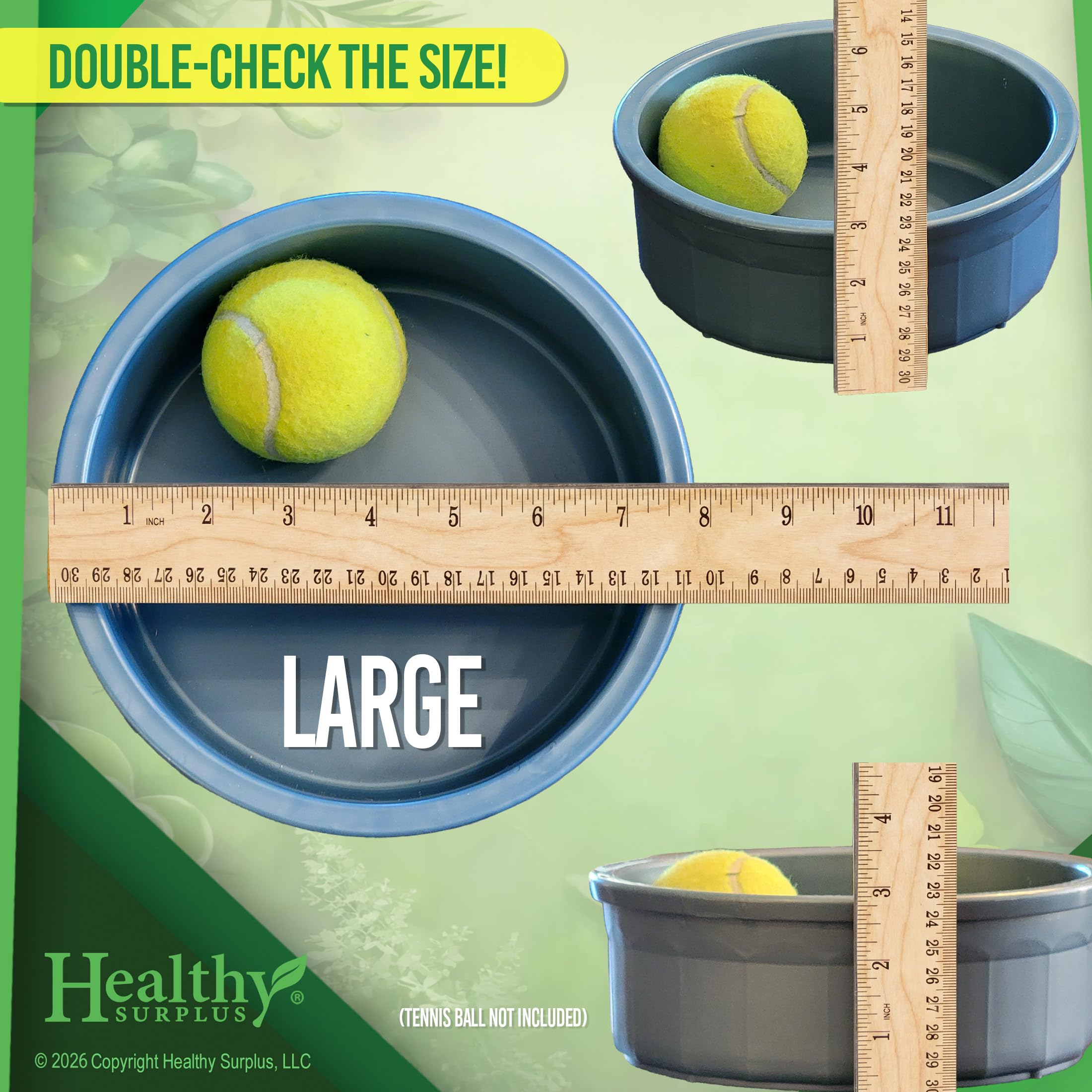 Bol Pet Crock Healthy Surplus gris anti-renversement, pratique pour chiens et chats.