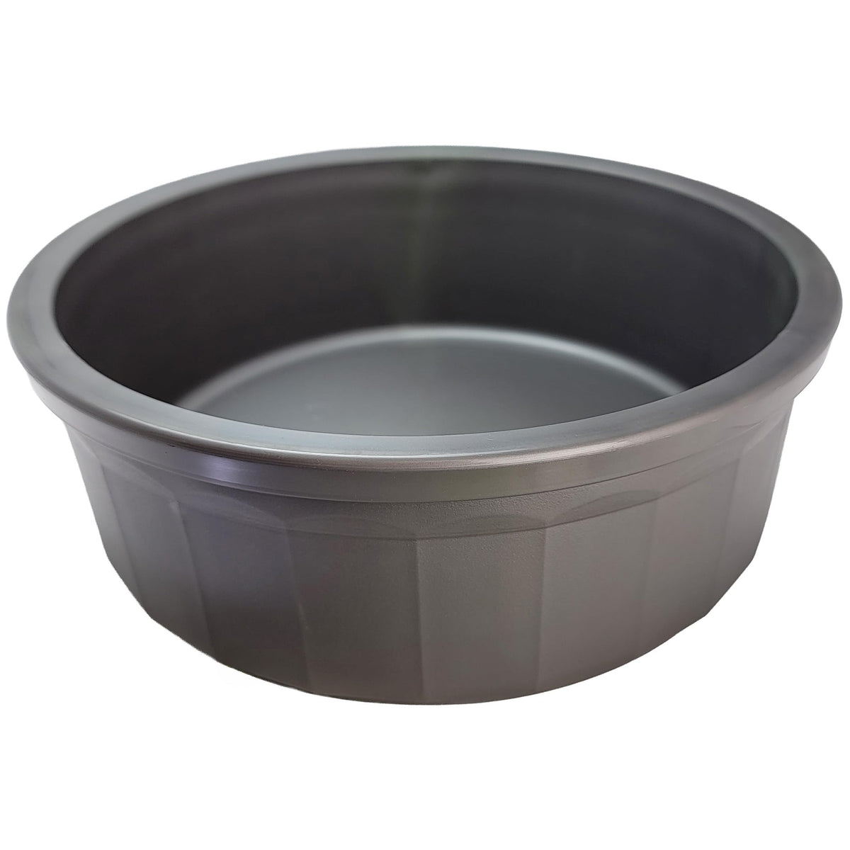 Bol Healthy Surplus Pet Crock en plastique durable gris, idéal pour chiens et chats.