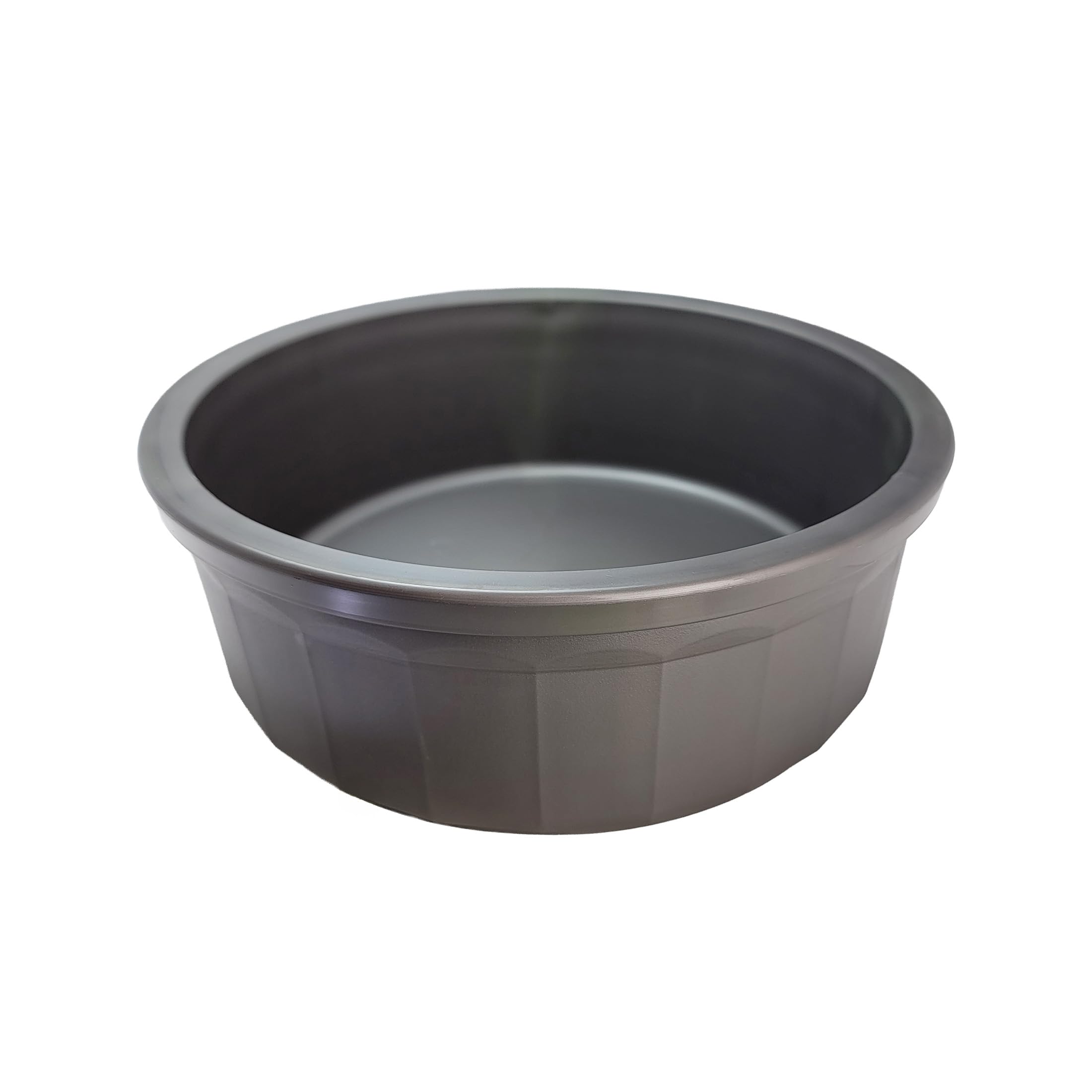 Healthy Surplus bol Pet Crock gris 8 pouces, robuste et anti-renversement pour chiens et chats.