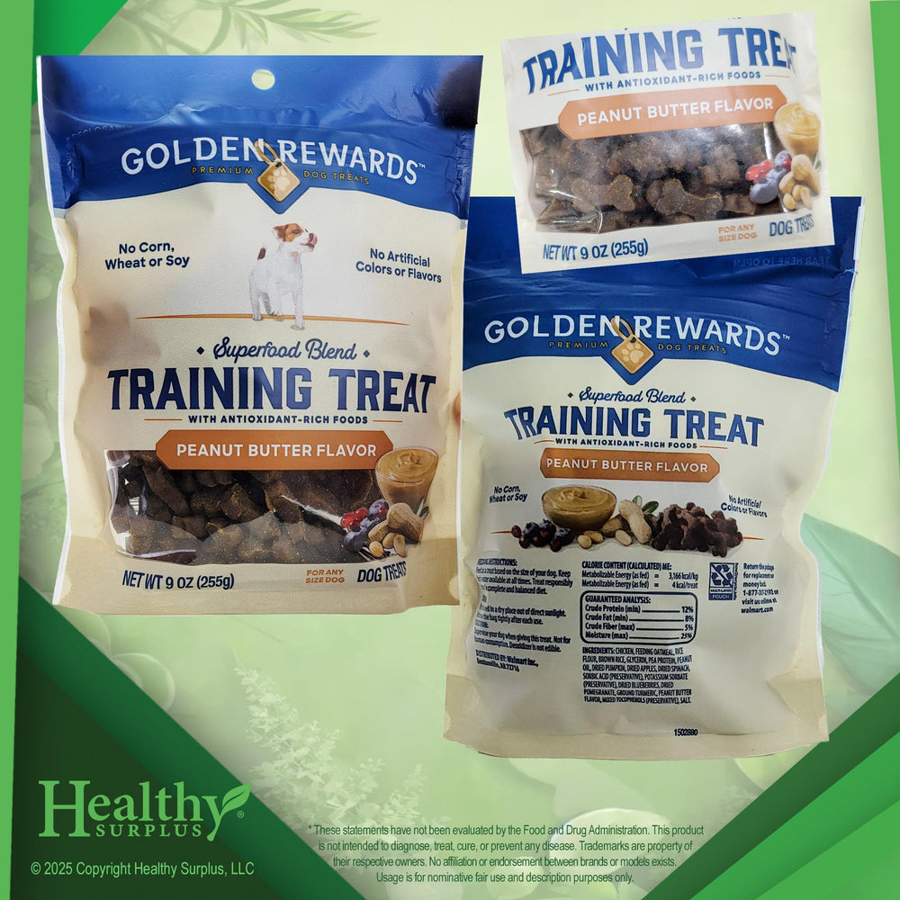 Healthy Surplus Golden Rewards: croquettes-formation parfaites pour encourager le dressage et les jeux.