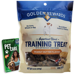 Healthy Surplus Golden Rewards montre le sachet-beurre-d-arachide, récompense idéale pour l’entraînement quotidien.