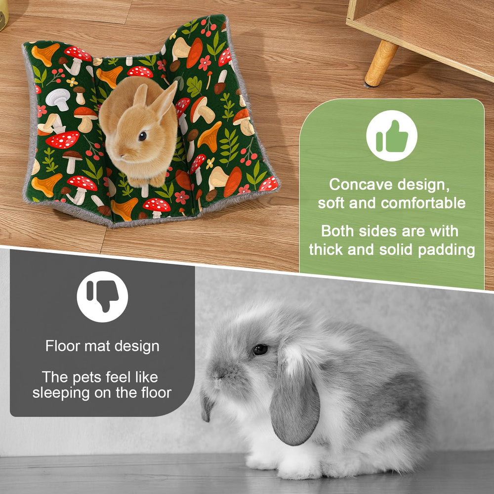Hedgeink lit-lapin 18x15, peluche velours arctique: chaleur apaisante et confort.